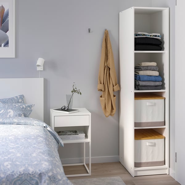 KLEPPSTAD Open wardrobe, white, 39x176 cm