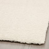 KNARDRUP Rug, low pile, white, 133x195 cm