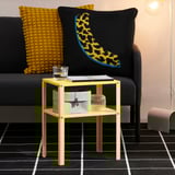 KNARREVIK Bedside table, bright yellow, 37x28 cm