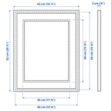 KNOPPÄNG Frame, white, 40x50 cm