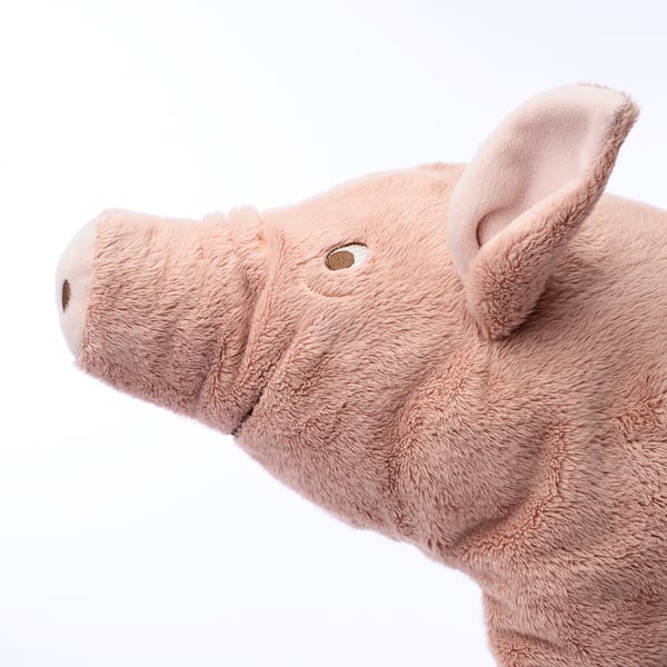 KNORRIG Soft toy, pig/pink