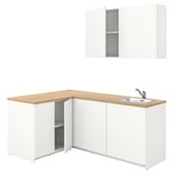 KNOXHULT Kitchen, white, 182x143x220 cm