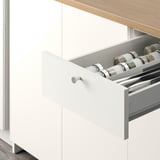 KNOXHULT Kitchen, white, 204x61x220 cm