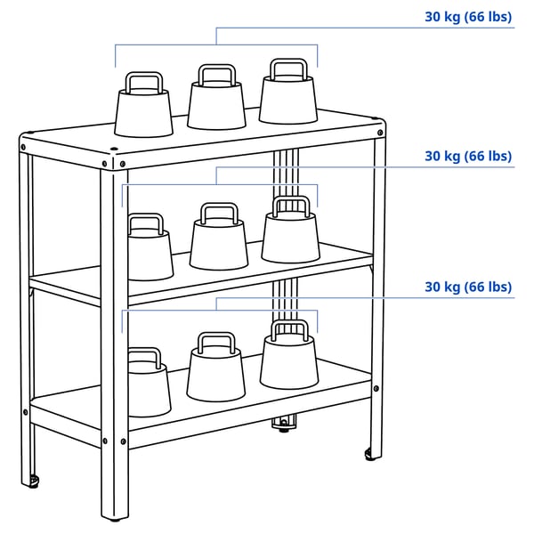 KOLBJÖRN Shelving unit in/outdoor, beige, 80x81 cm