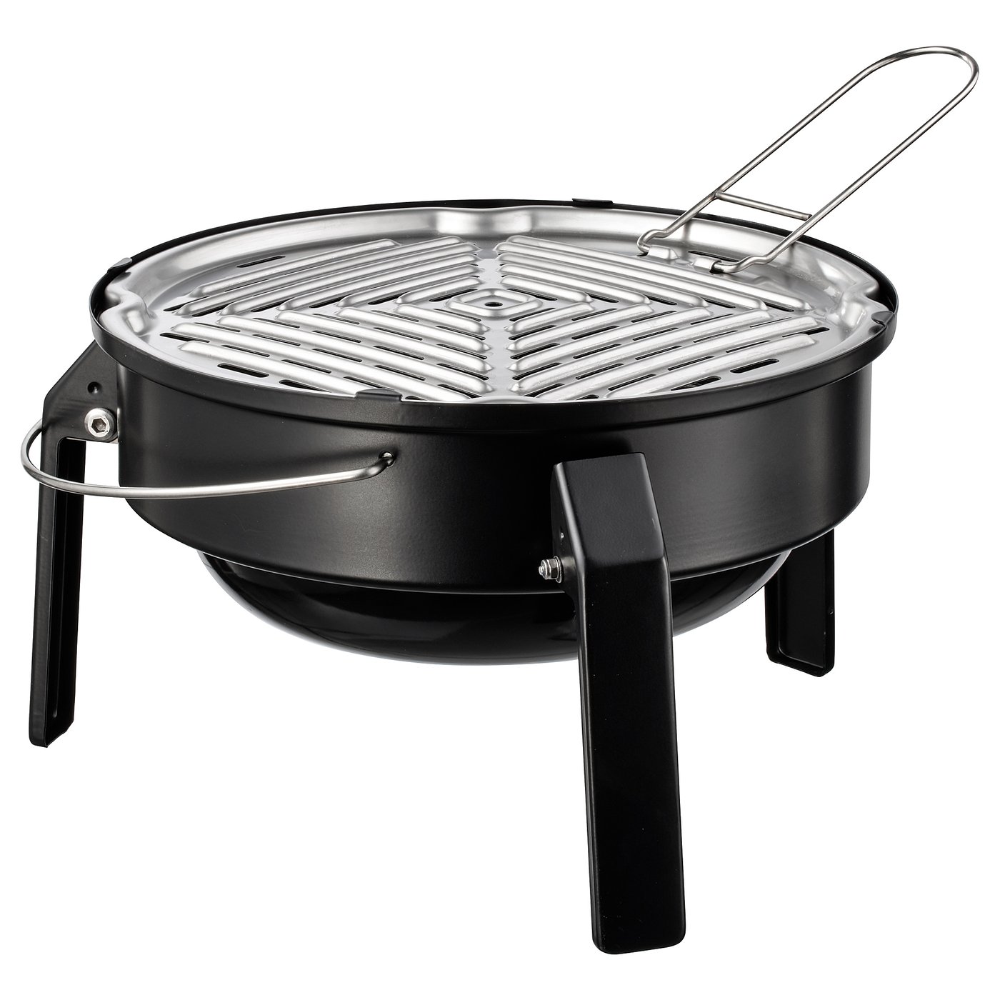 KORPÖN Portable charcoal barbecue black IKEA