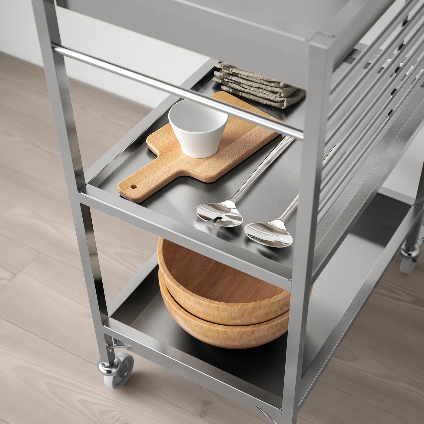 Kungsfors Kitchen Trolley Stainless Steel 60x40 Cm Ikea