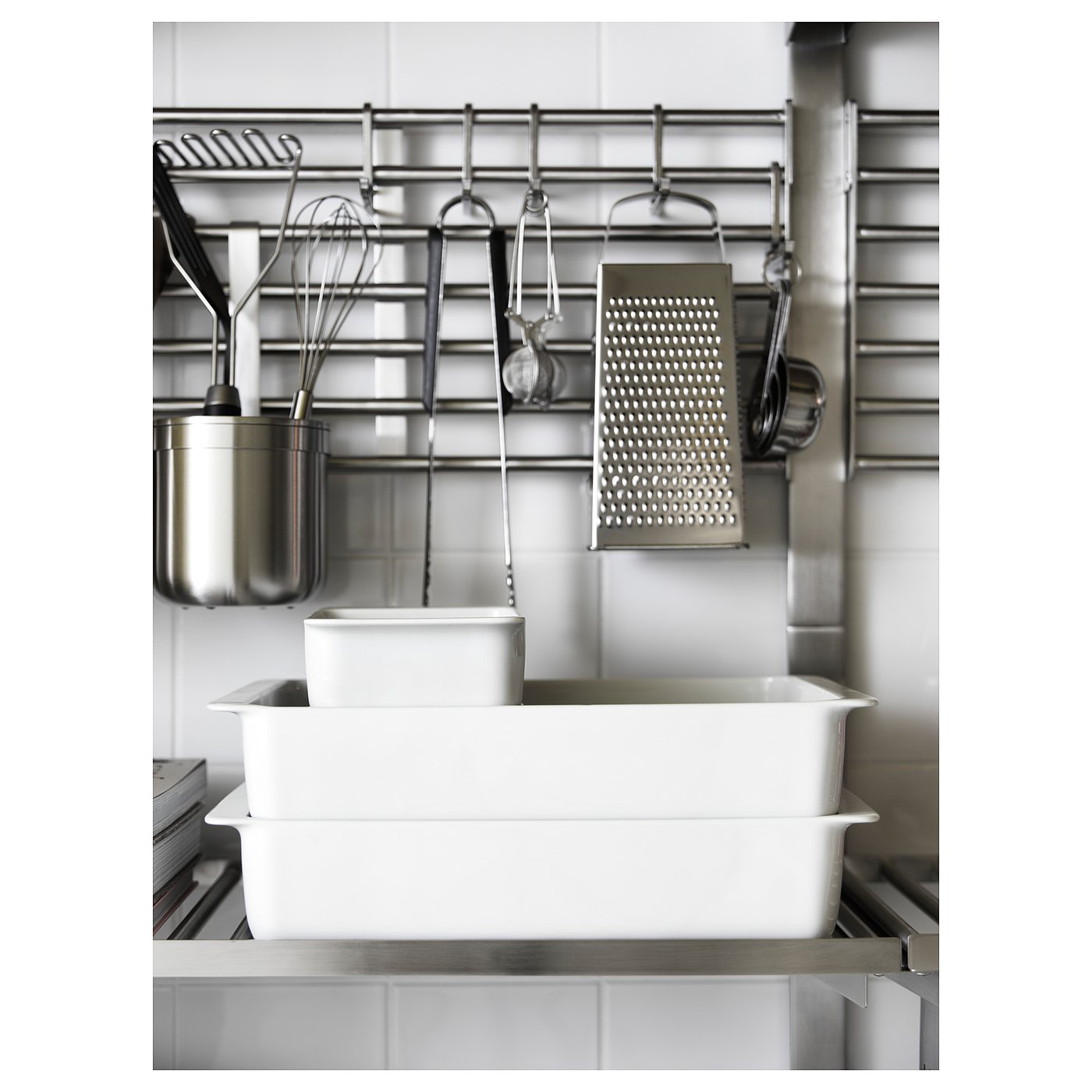 KUNGSFORS Wall grid - stainless steel