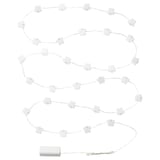 KUSTFYR LED lighting chain with 32 lights, ghost/battery-operated indoor