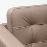 LANDSKRONA Chaise longue, add-on unit, Grann/Bomstad dark beige/metal