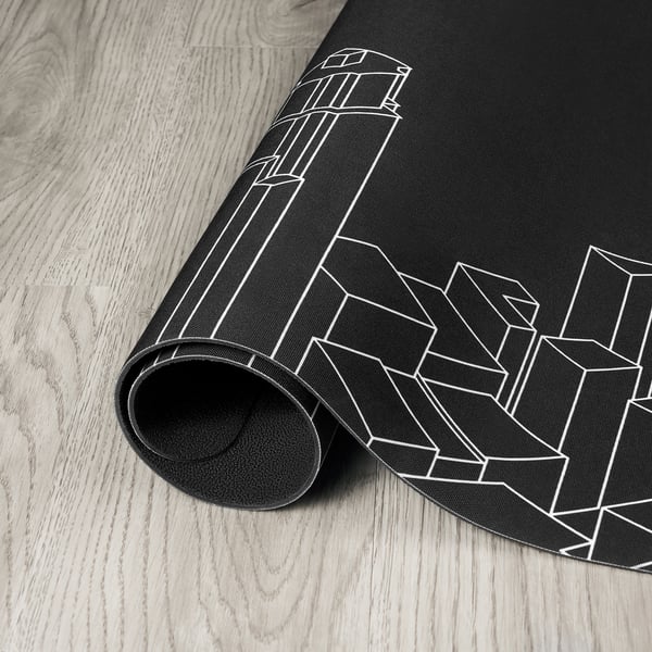LÅNESPELARE Floor protector, 110x100 cm