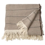 LAPPKATTFOT Throw, brown/black, 130x170 cm