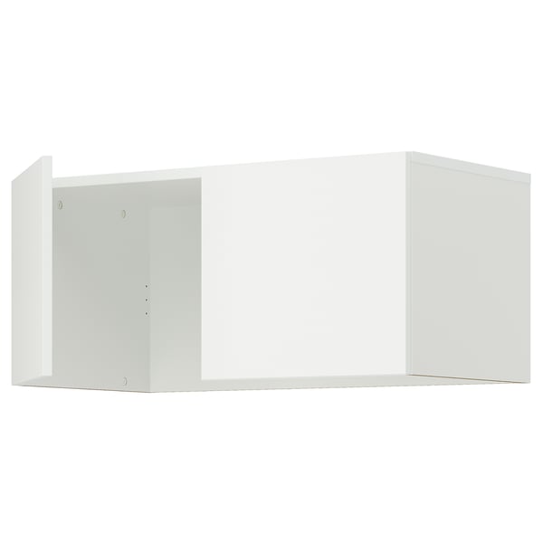 White LASTARE shelf: simple, open storage.