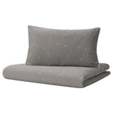 LENAST Duvet cover 1 pillowcase for cot, dot pattern, 110x125/35x55 cm