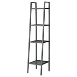 LERBERG Shelf unit, dark grey, 35x148 cm