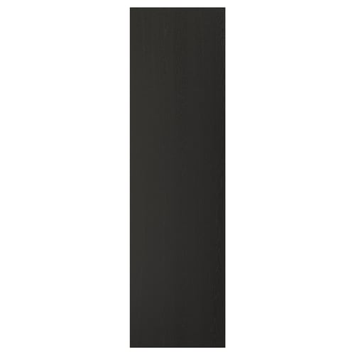 LERHYTTAN black kitchen door, wood, rectangular, traditional design.