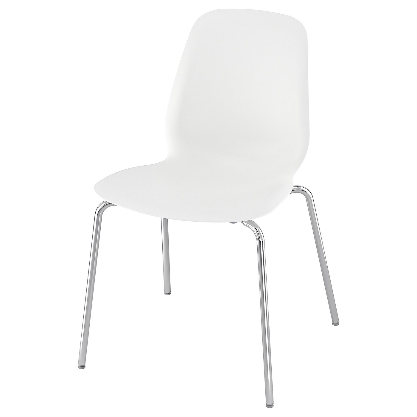 LIDÅS chair, white/Sefast chrome-plated - IKEA