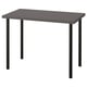 LINNMON / ADILS Desk, dark grey/black, 100x60 cm