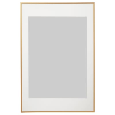 LOMVIKEN Frame, gold-colour, 61x91 cm