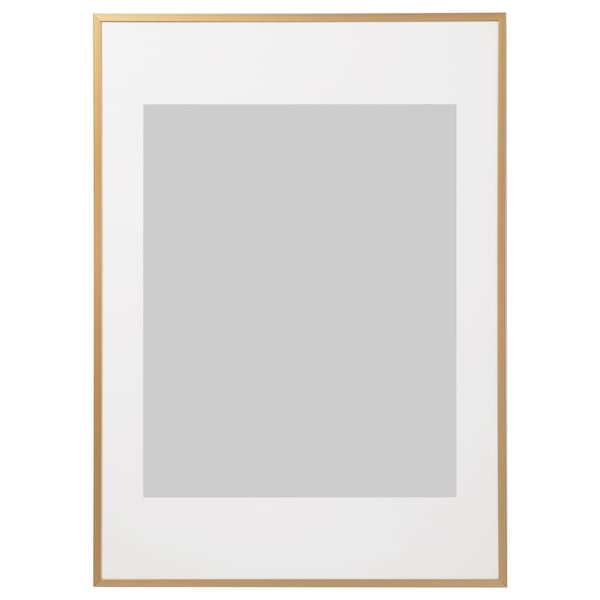 LOMVIKEN Frame, gold-colour, 50x70 cm