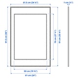 LOMVIKEN Frame, gold-colour, 61x91 cm