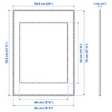 LOMVIKEN Frame, gold-colour, 50x70 cm