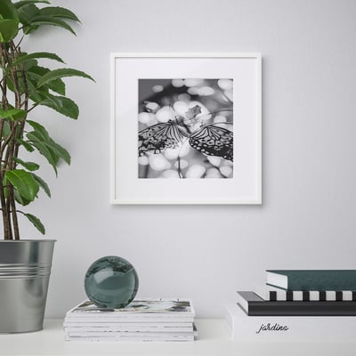 LOMVIKEN Frame, white, 32x32 cm