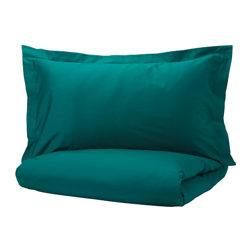 LUKTJASMIN Quilt cover and 2 pillowcases - 200x230/50x80 cm - IKEA