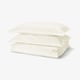 LUKTVICKER Duvet cover and 2 pillowcases, white, 240x220/50x80 cm