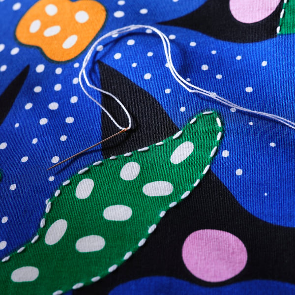 MÄVINN Cushion cover, multicolour/floral pattern, 50x50 cm