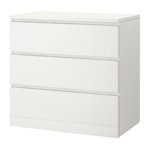 Malm Chest Of 3 Drawers White Ikea