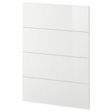 METOD 4 fronts for dishwasher, Ringhult white, 60 cm