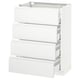METOD Base cab 4 frnts/4 drawers, white Maximera/Voxtorp matt white, 60x37x80 cm