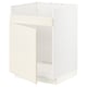 METOD Base cab f HAVSEN single bowl sink, white/Bodbyn off-white, 60x60x80 cm