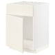 METOD Base cabinet f sink w door/front, white/Bodbyn off-white, 60x60x80 cm