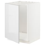 METOD Base cabinet for sink, white/Ringhult white, 60x60x80 cm