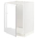 METOD Base cabinet for sink, white/Voxtorp high-gloss/white, 60x60x80 cm