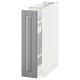 METOD Base cabinet/pull-out int fittings, white/Bodbyn grey, 20x60x80 cm