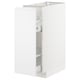 METOD Base cabinet/pull-out int fittings, white/Voxtorp matt white, 30x60x80 cm