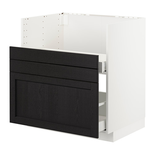 Metod Bc F Bredsjon Sink 2 Fronts 2 Drws White Lerh Black