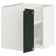 METOD Corner base cabinet with shelf, white/Havstorp deep green, 88x88x80 cm