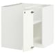 METOD Corner base cabinet with shelf, white/Vallstena white, 88x88x80 cm