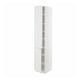 METOD High cabinet with shelves/2 doors, white/Stensund white, 40x60x220 cm