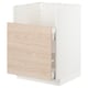 METOD / MAXIMERA Base cab f TALLSJÖN sink, white/Askersund light ash effect, 60x60 cm