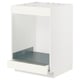 METOD / MAXIMERA Base cab for hob+oven w drawer, white/Vallstena white, 60x60x80 cm