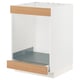 Option: METOD / MAXIMERA Base cab for hob+oven w drawer, white/Vedhamn oak, 60x60x80 cm