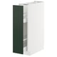 METOD / MAXIMERA Base cabinet/pull-out int fittings, white/Havstorp deep green, 20x60x80 cm