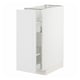 METOD / MAXIMERA Base cabinet/pull-out int fittings, white/Stensund white, 30x60x80 cm