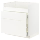 METOD / MAXIMERA Base cb f HAVSEN snk/3 frnts/2 drws, white/Veddinge white, 80x60x80 cm