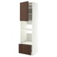 METOD kitchen cabinet, dark brown with wood edging, full-extension drawer, adjustable shelves.