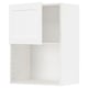 METOD Wall cabinet for microwave oven, white Enköping/white wood effect, 60x37x80 cm